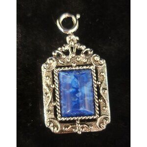 Vintage Sarah Coventry "Roman Holiday" Reversible Ornate Silver-Toned Pendant